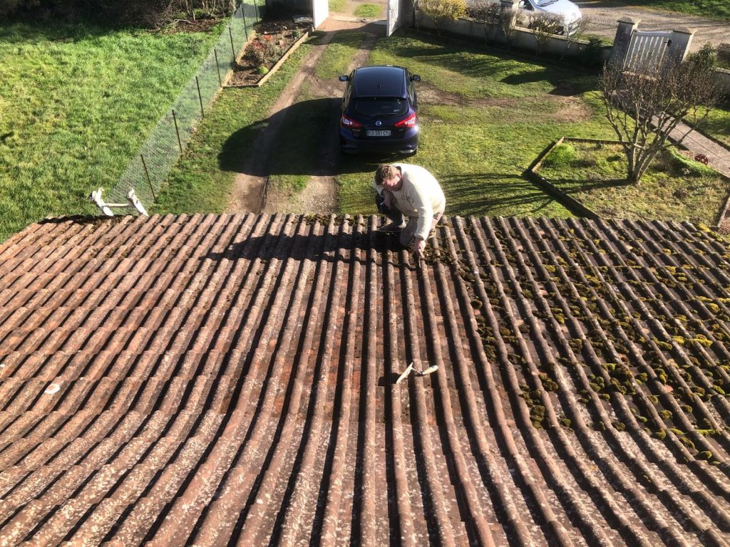 Démoussage de toiture